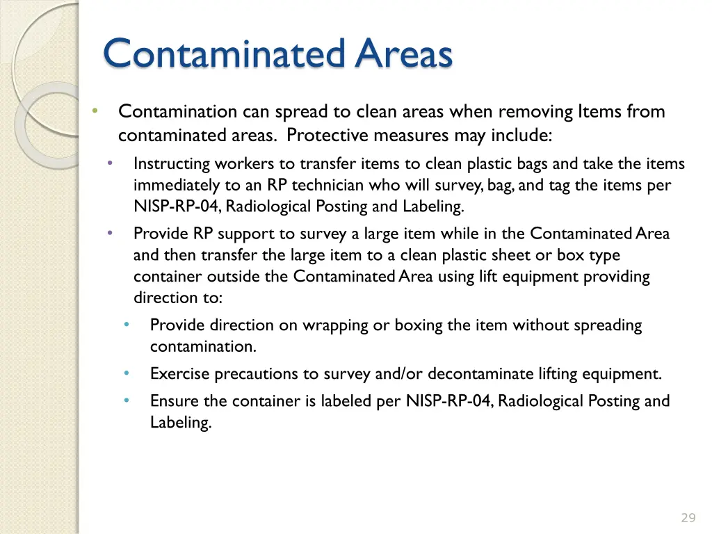 contaminated areas 4