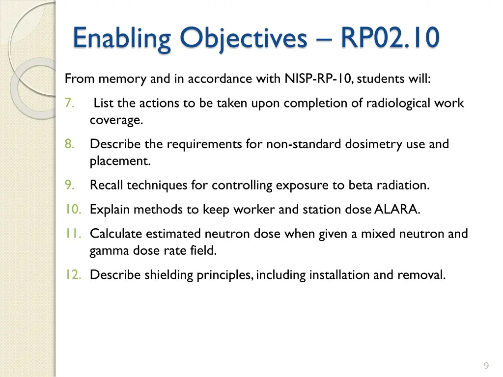 enabling objectives rp02 10 1