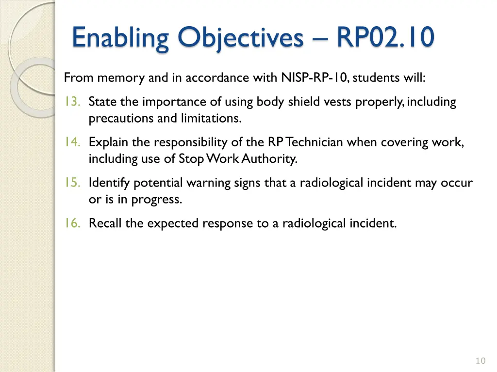 enabling objectives rp02 10 2