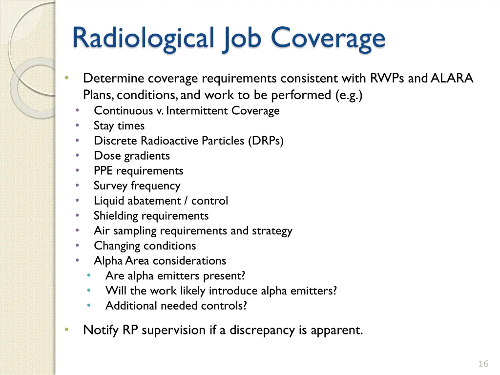 radiological job coverage 2