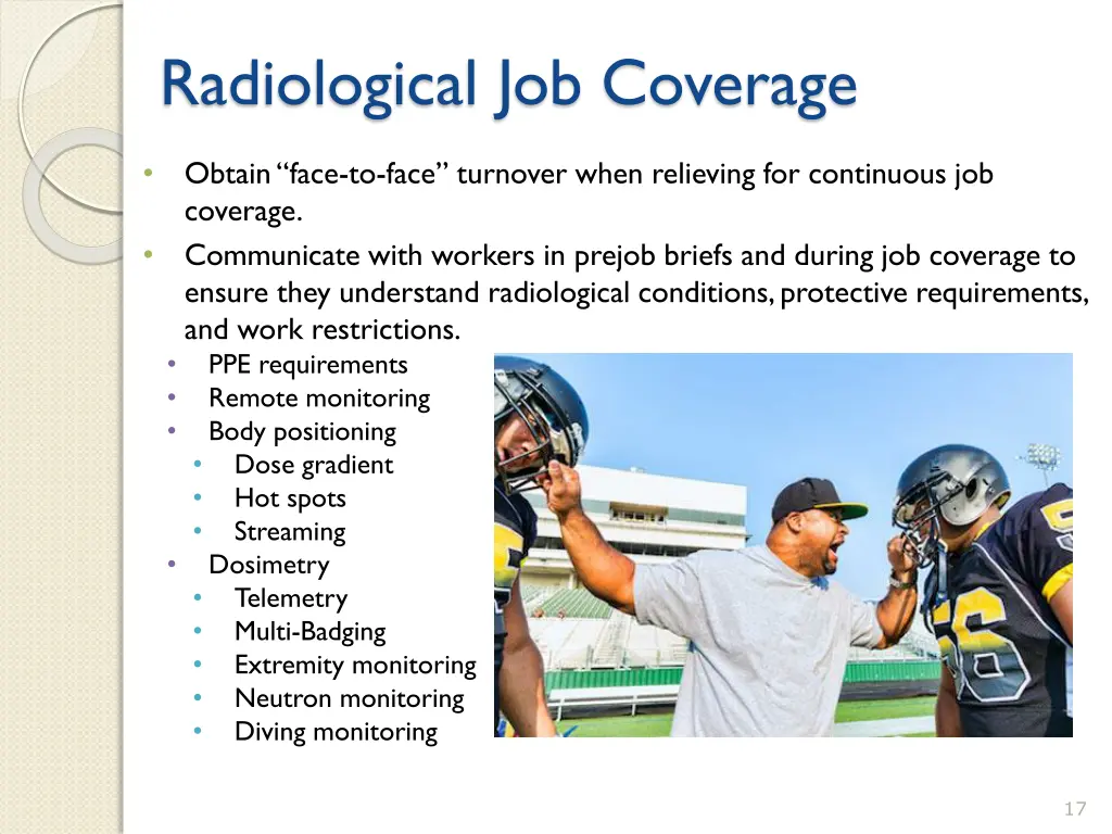 radiological job coverage 3