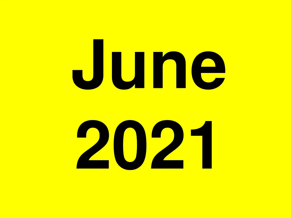 june 2021