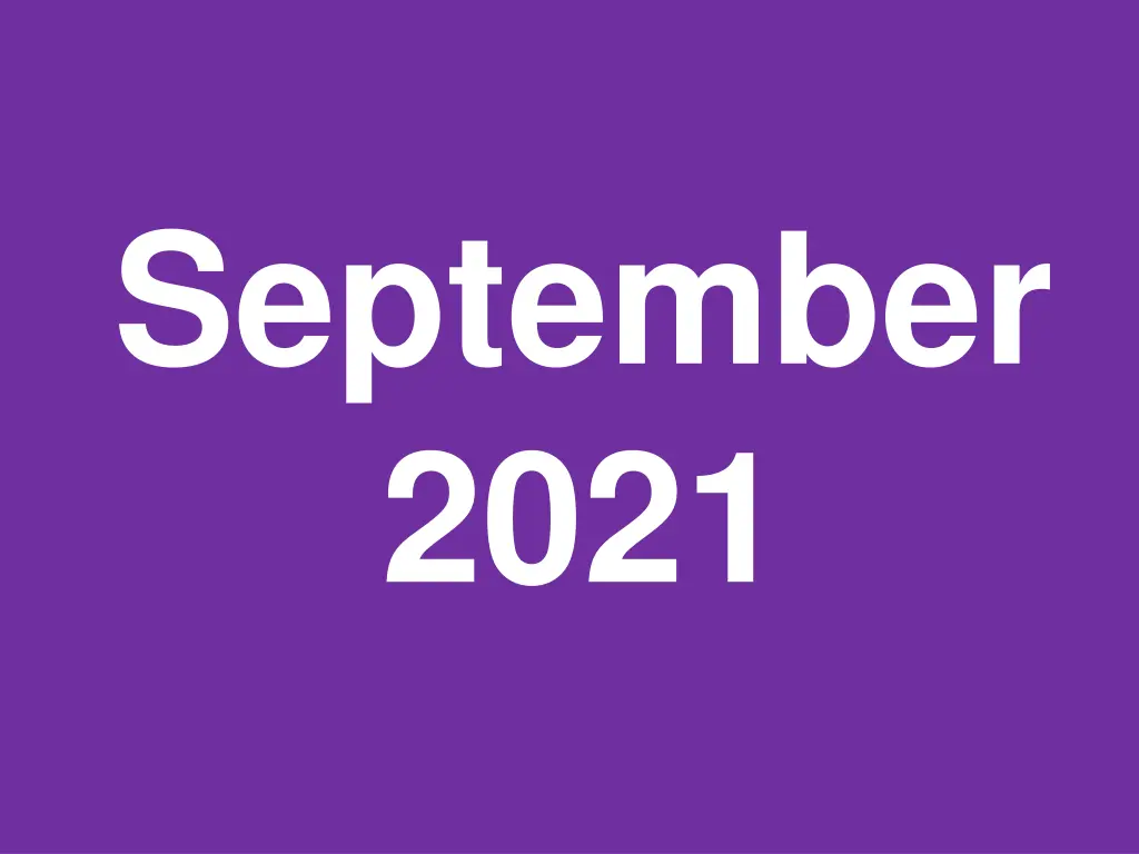 september 2021