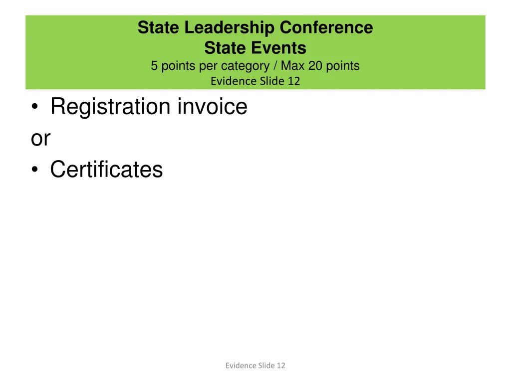 state leadership conference state events 5 points