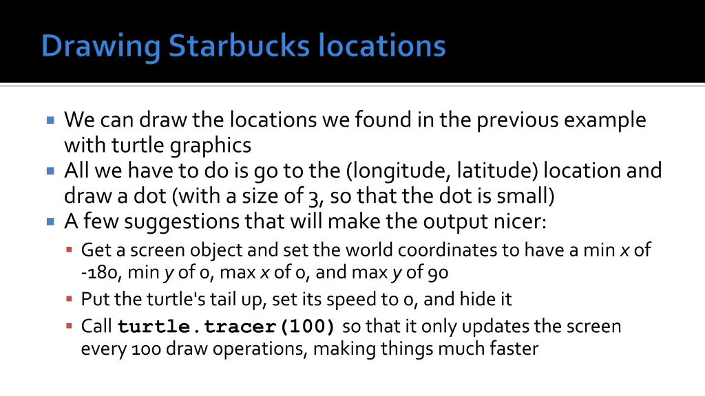 we can draw the locations we found