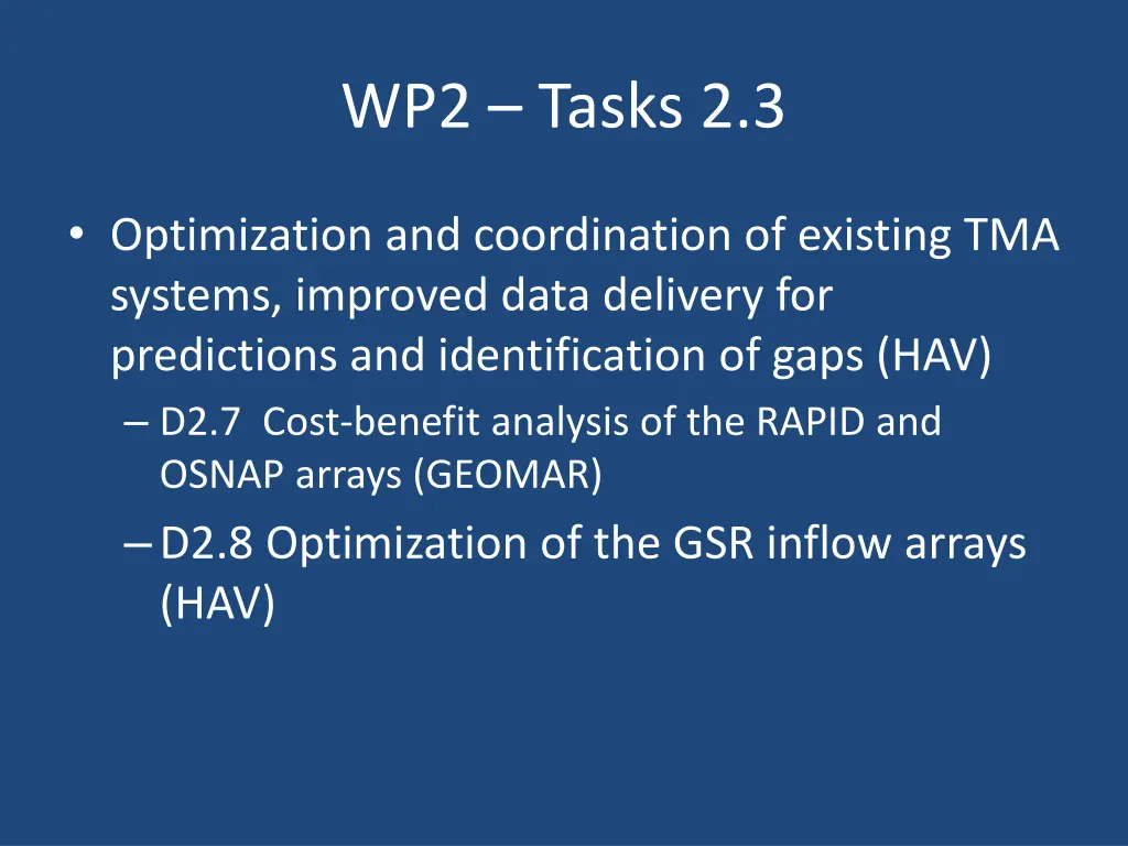 wp2 tasks 2 3