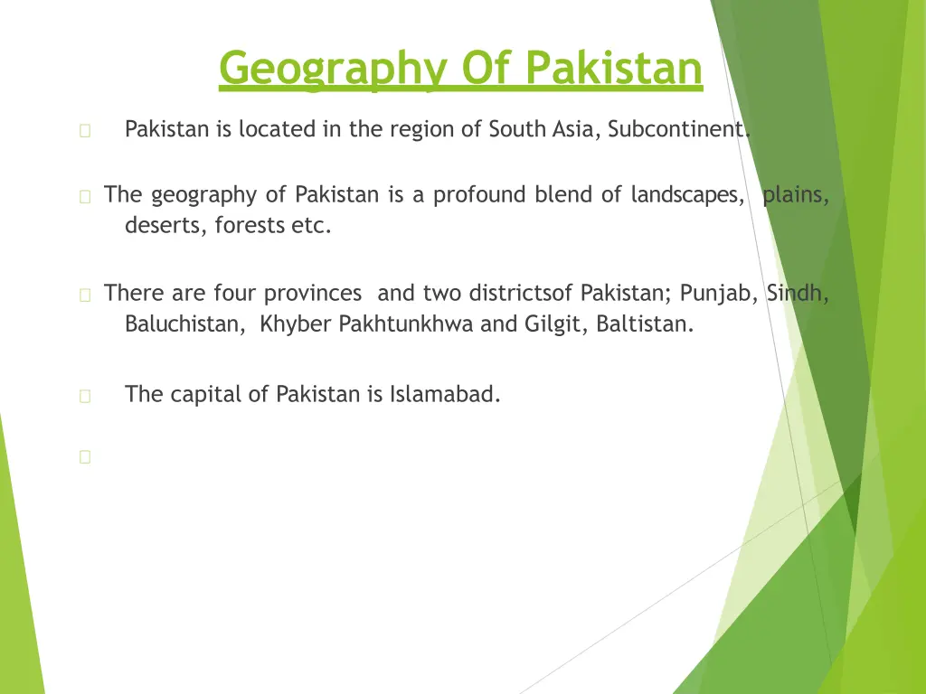 geography of pakistan