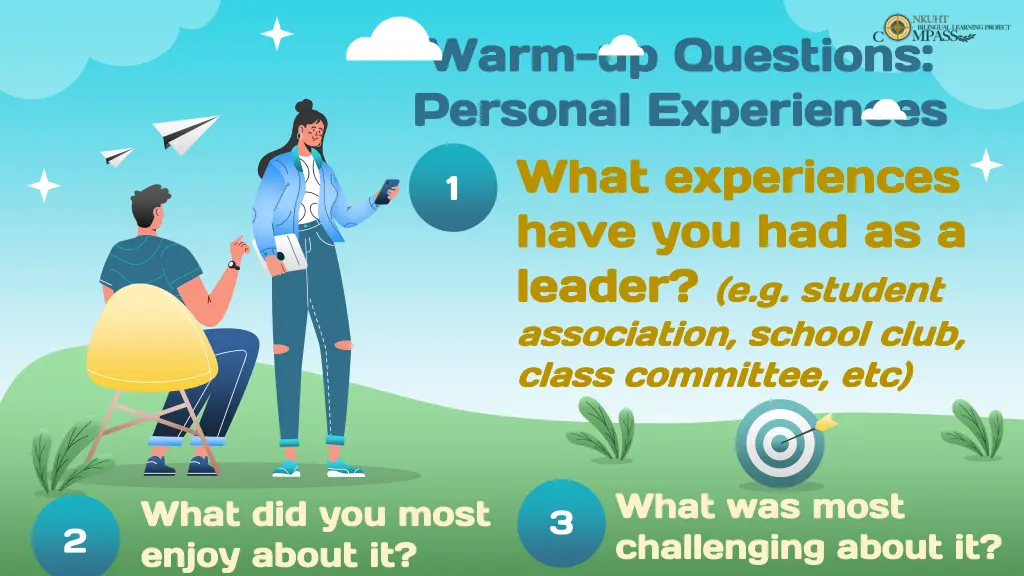 warm warm up questions up questions personal