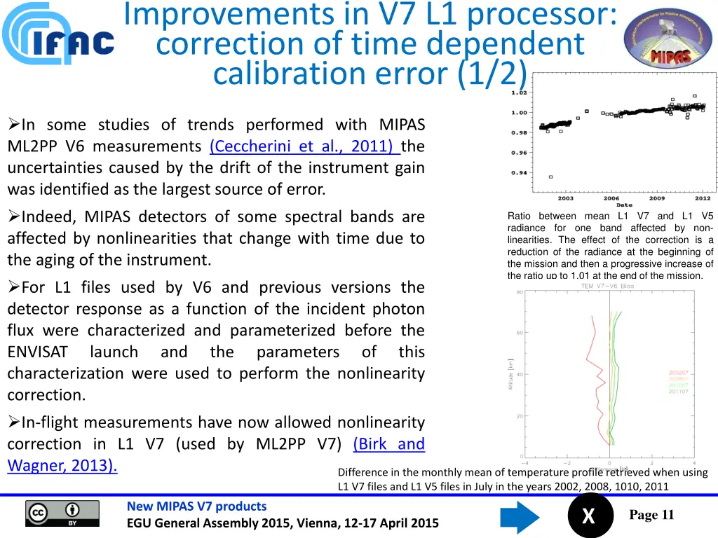 improvements in v7 l1 processor correction