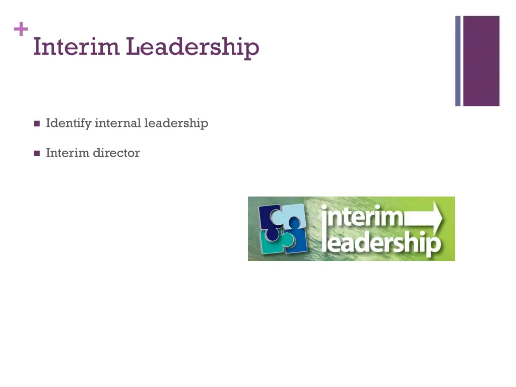 interim leadership