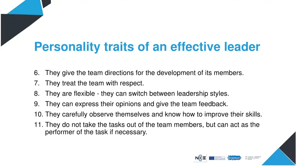 personality traits of an effective leader 1