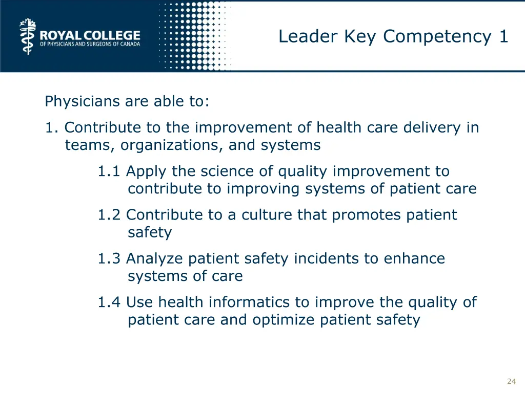 leader key competency 1