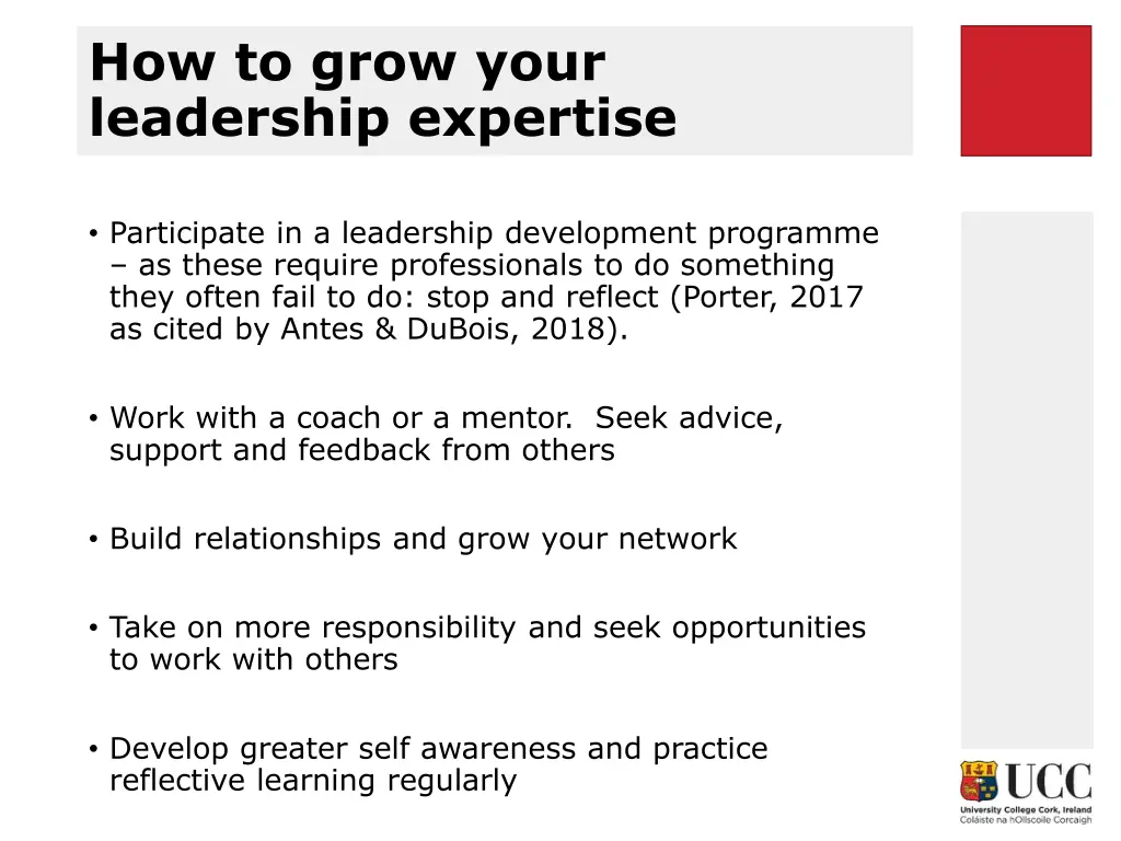 how to grow your leadership expertise