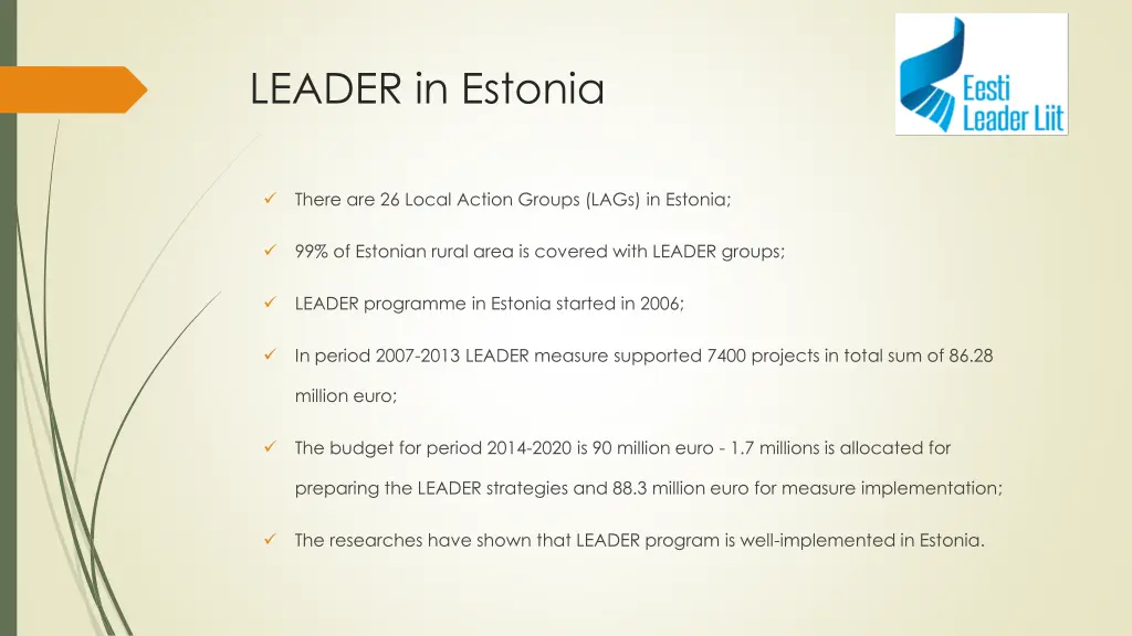 leader in estonia