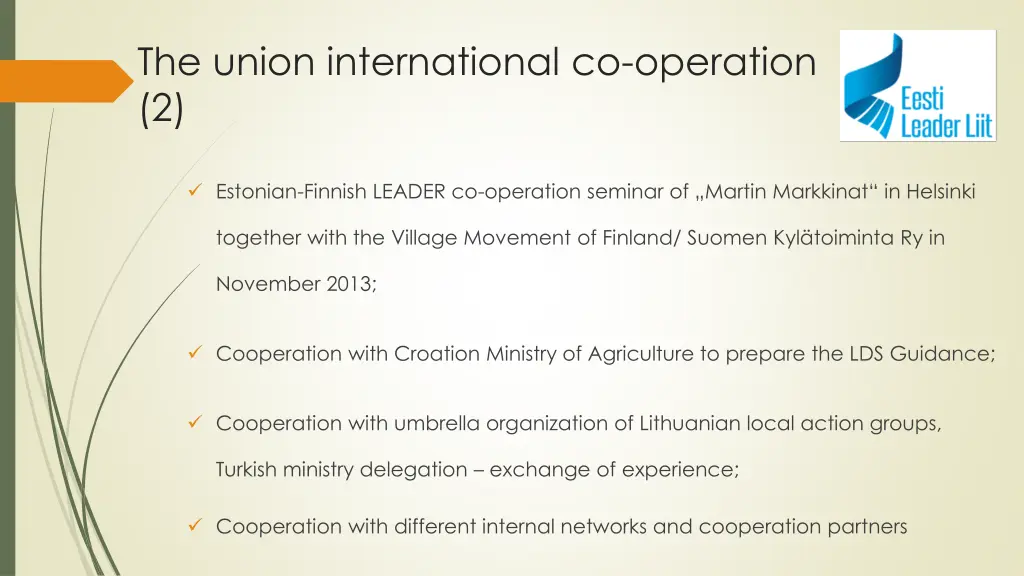 the union international co operation 2