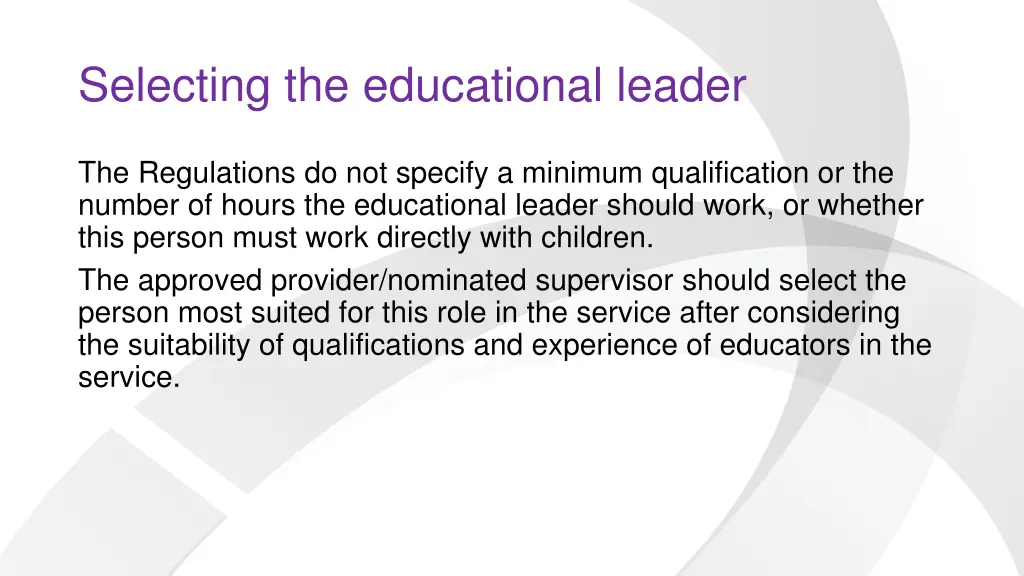 selecting the educational leader