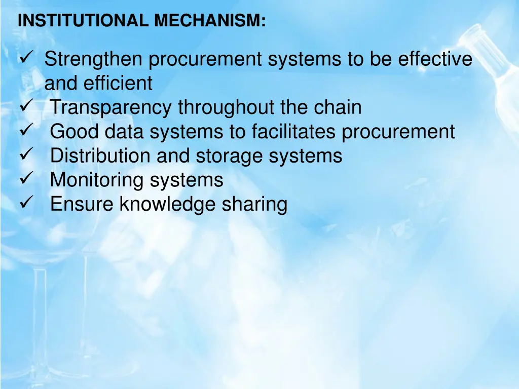 institutional mechanism