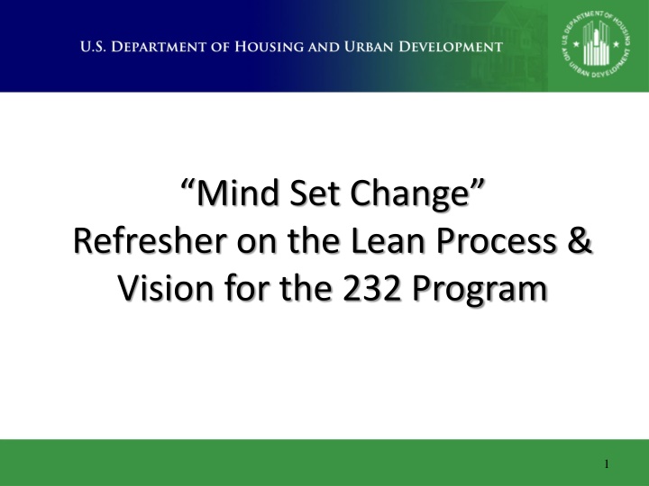 mind set change refresher on the lean process