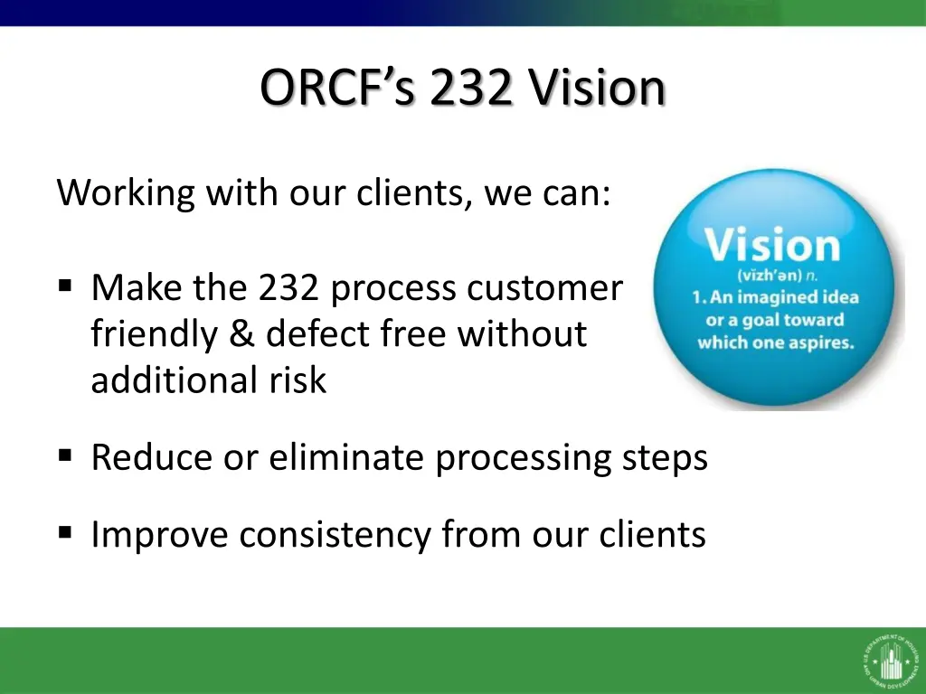 orcf s 232 vision