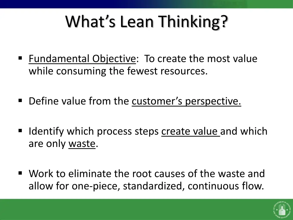 what s lean thinking