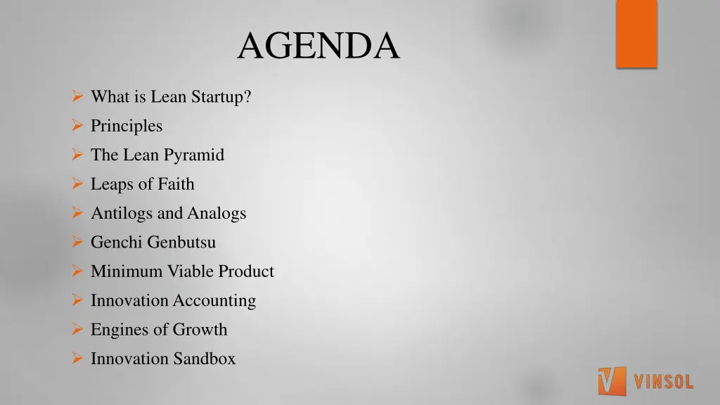 agenda