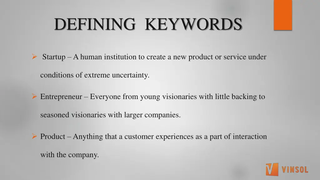 defining keywords