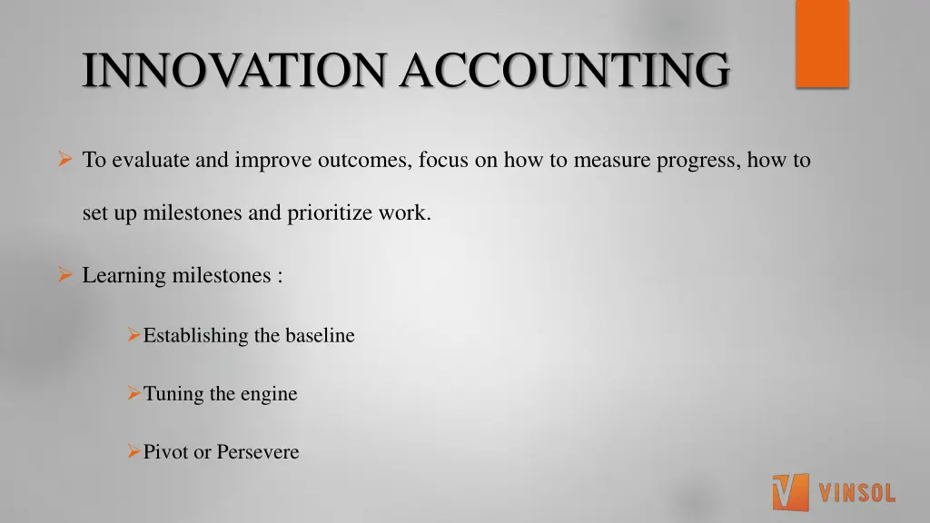 innovation accounting