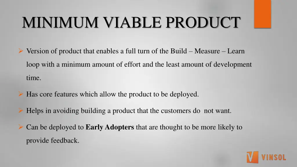 minimum viable product