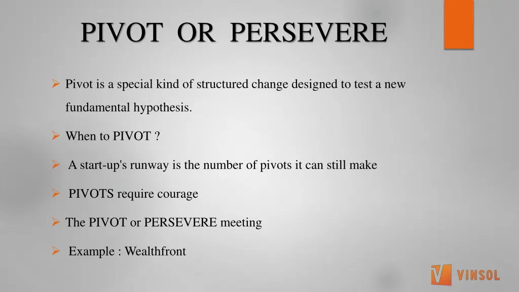 pivot or persevere