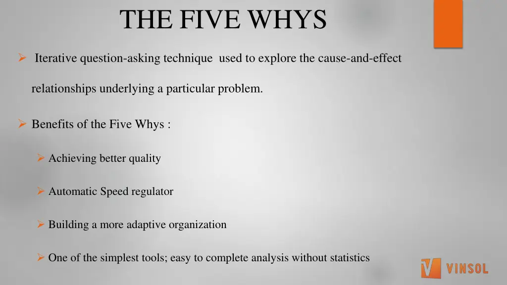 the five whys