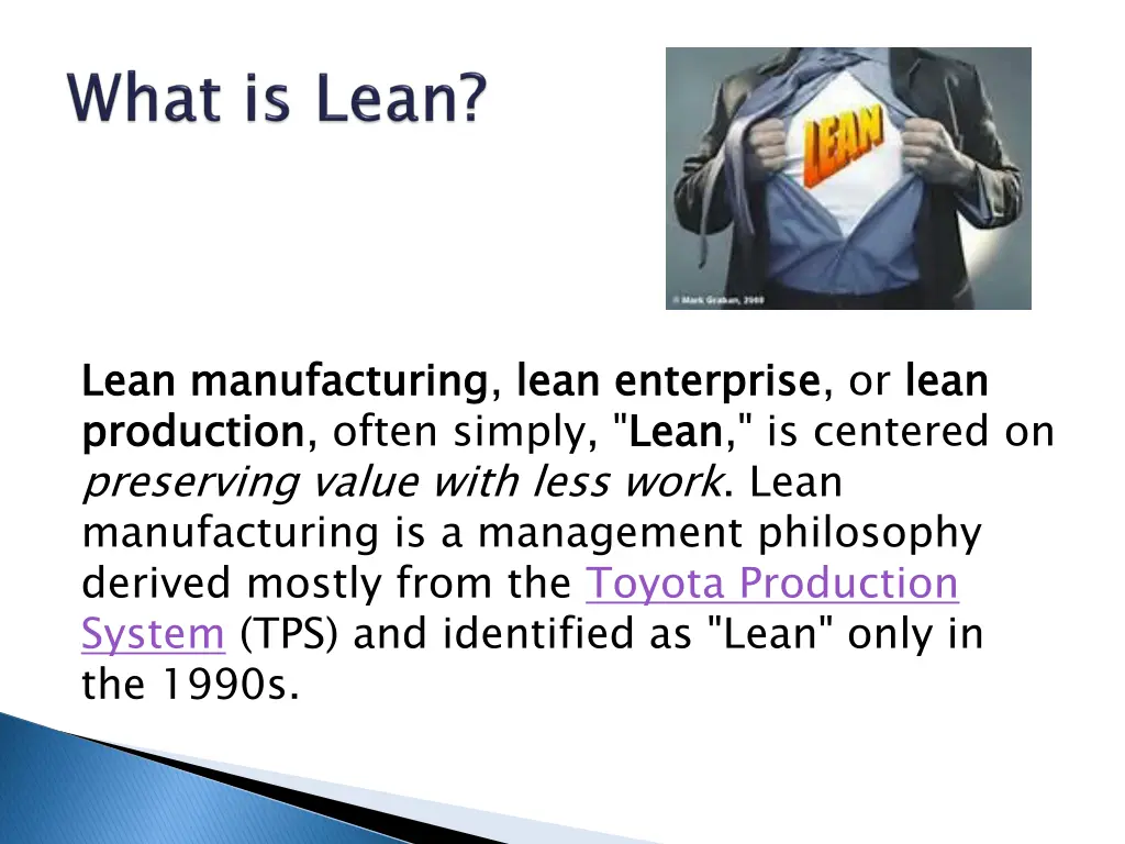 lean production preserving value with less work