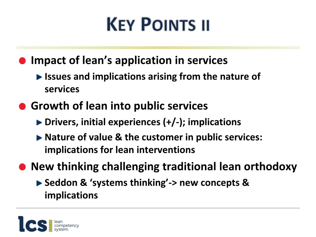 impact of lean s application in services issues