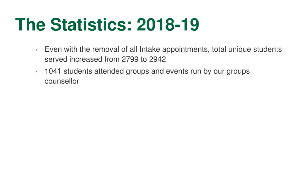 the statistics 2018 19 1