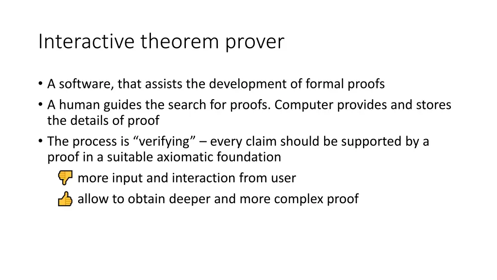 interactive theorem prover