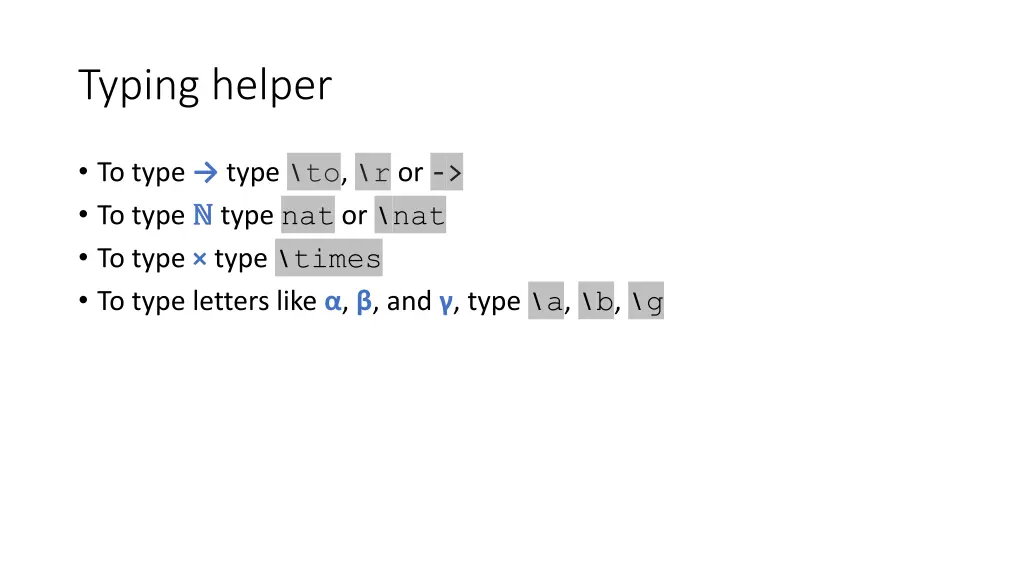 typing helper