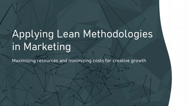 applying lean methodologies in marketing