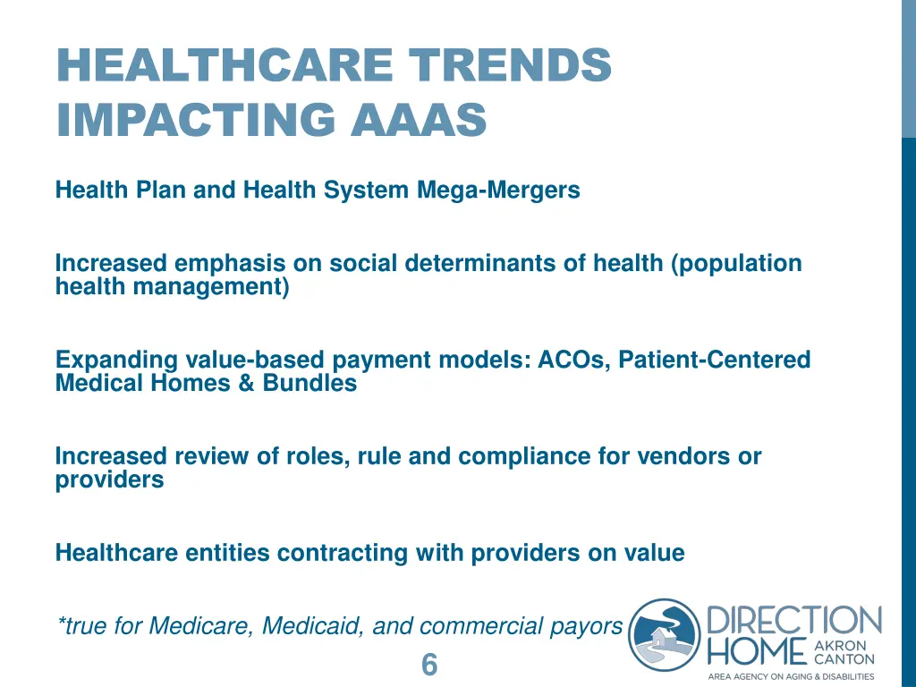 healthcare trends impacting aaas