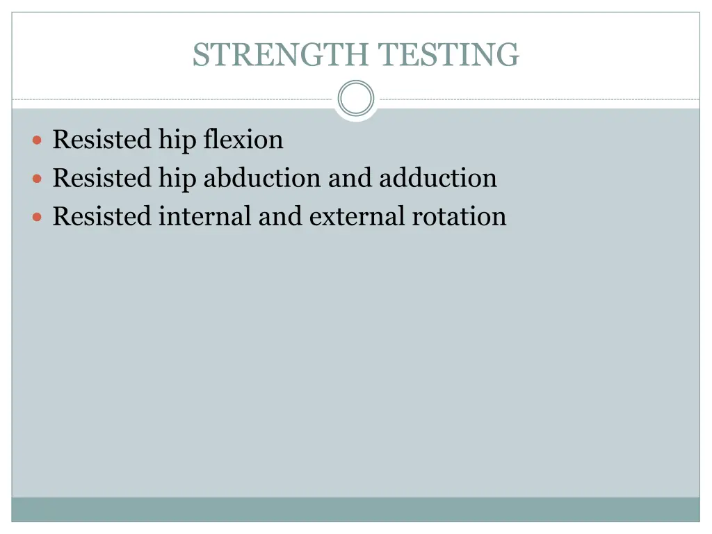 strength testing