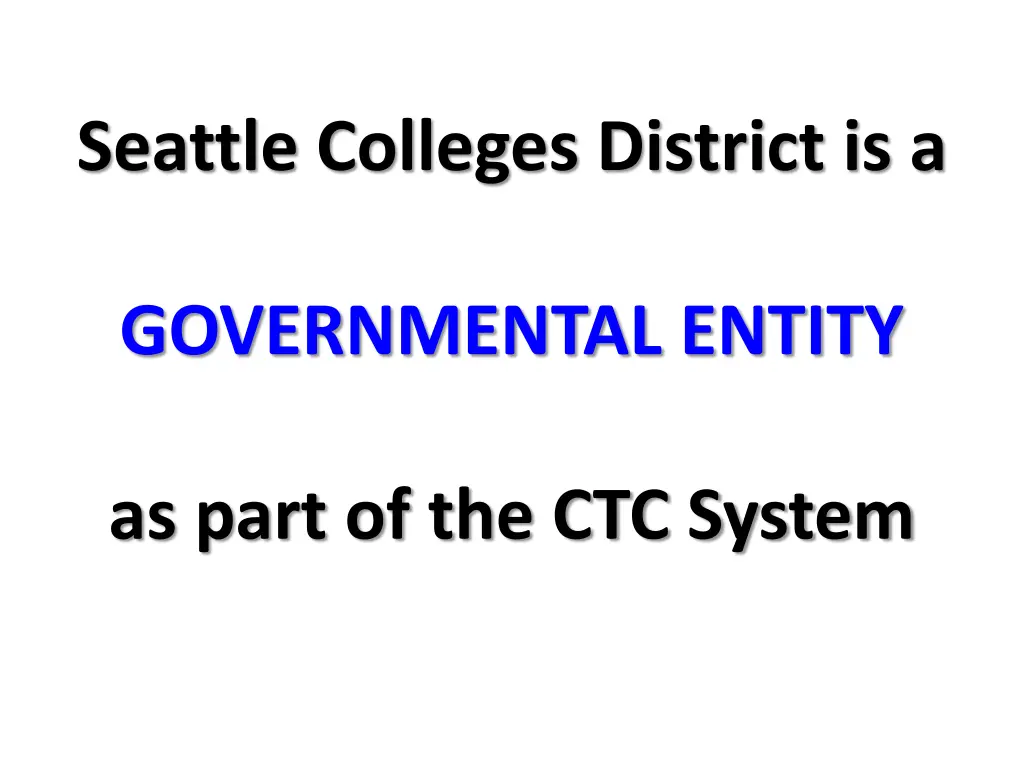 seattle colleges district is a