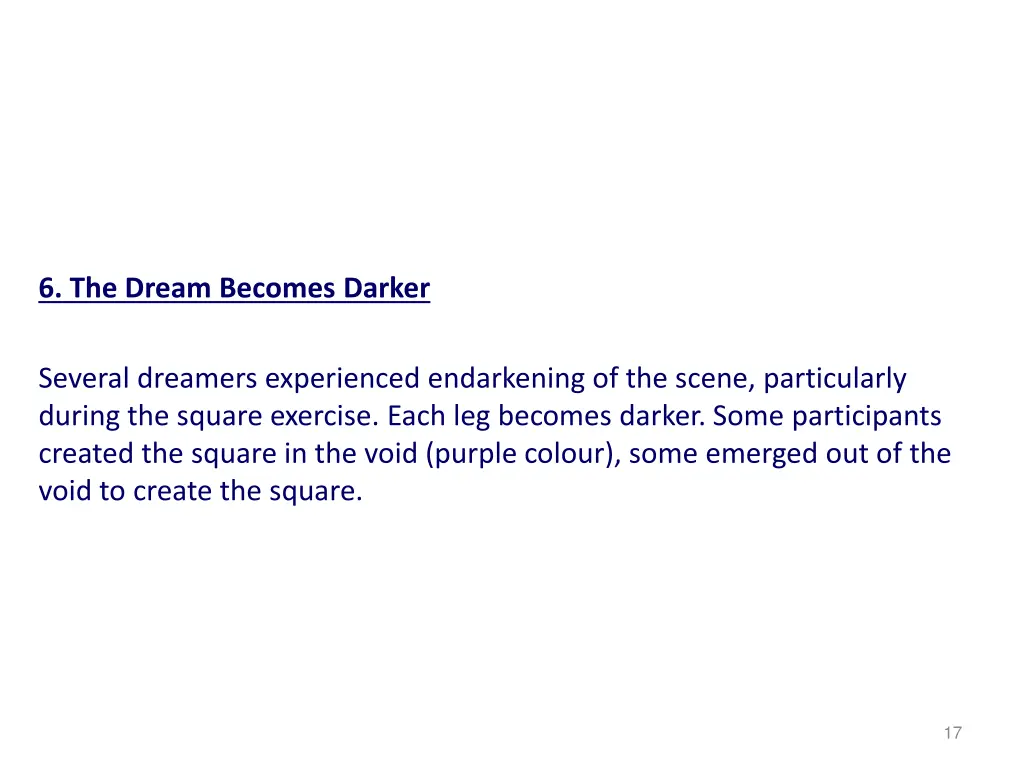 6 the dream becomes darker