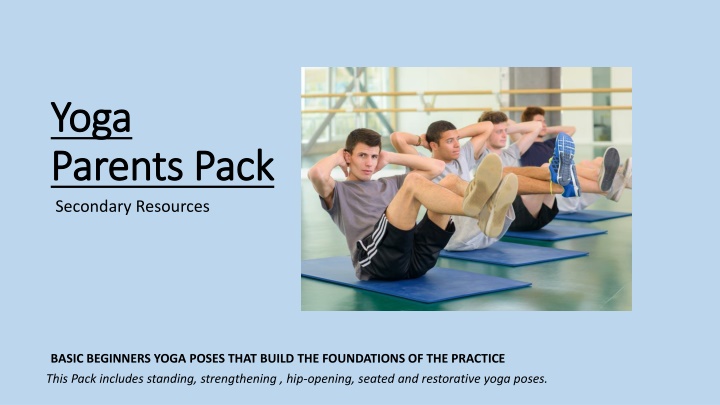 yoga yoga parents pack parents pack secondary