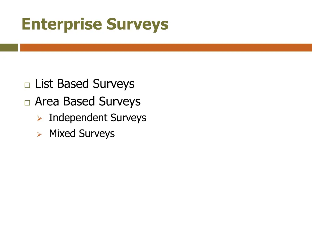 enterprise surveys