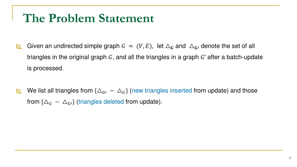 the problem statement