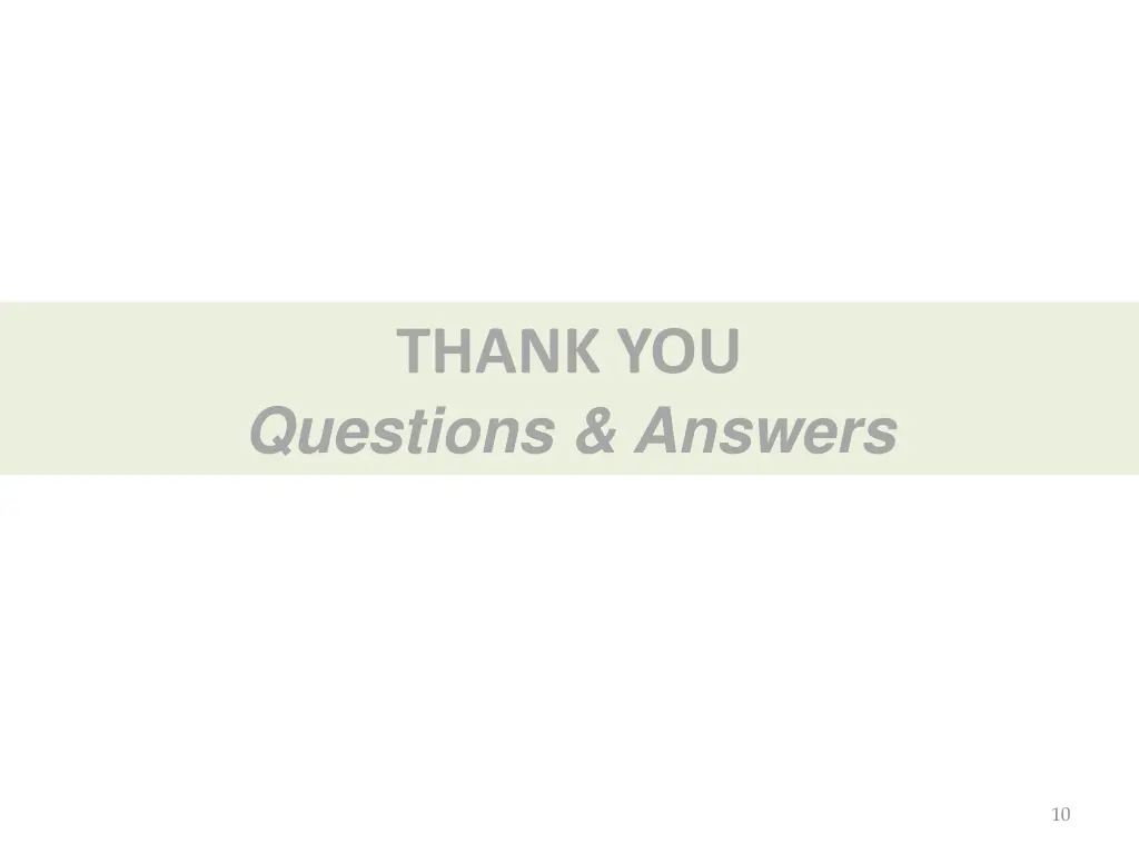 thank you questions answers