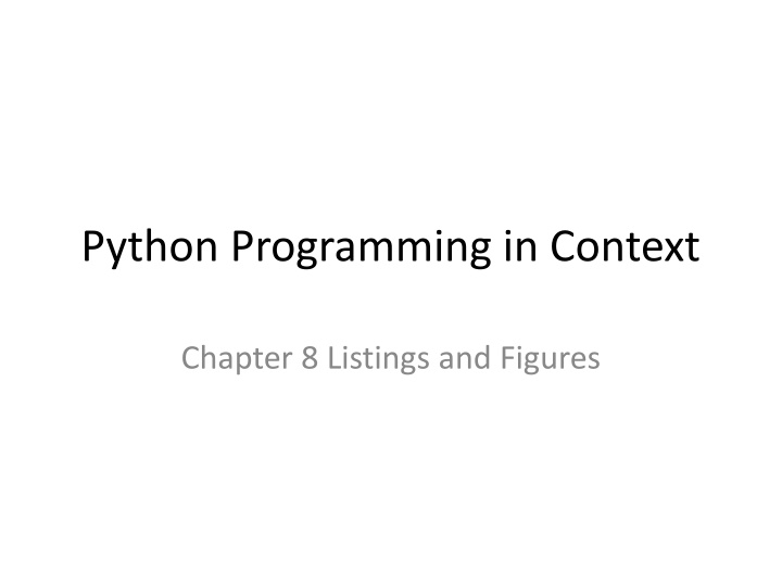 python programming in context