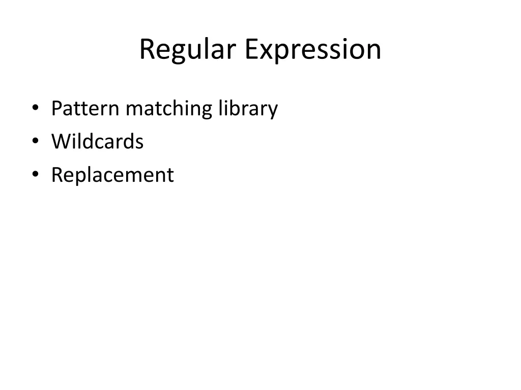 regular expression