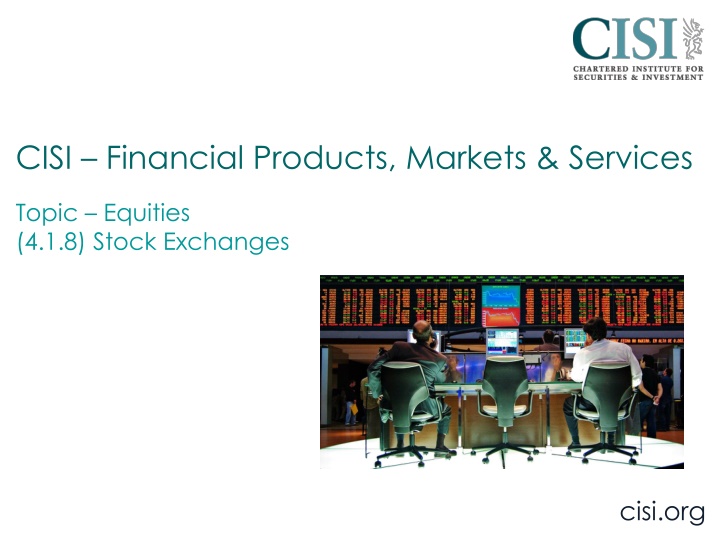 cisi financial products markets services