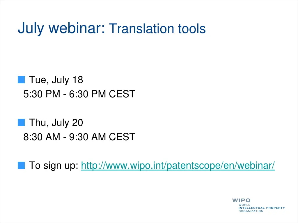 july webinar translation tools