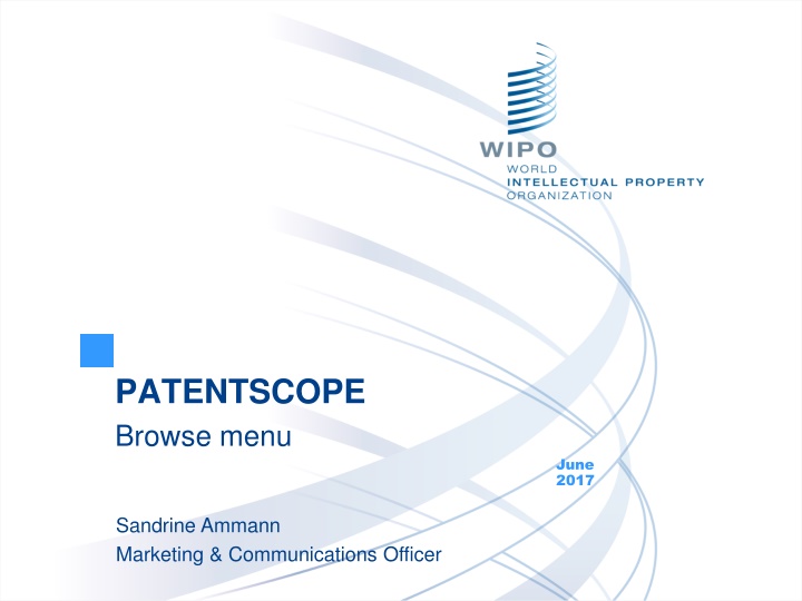 patentscope browse menu