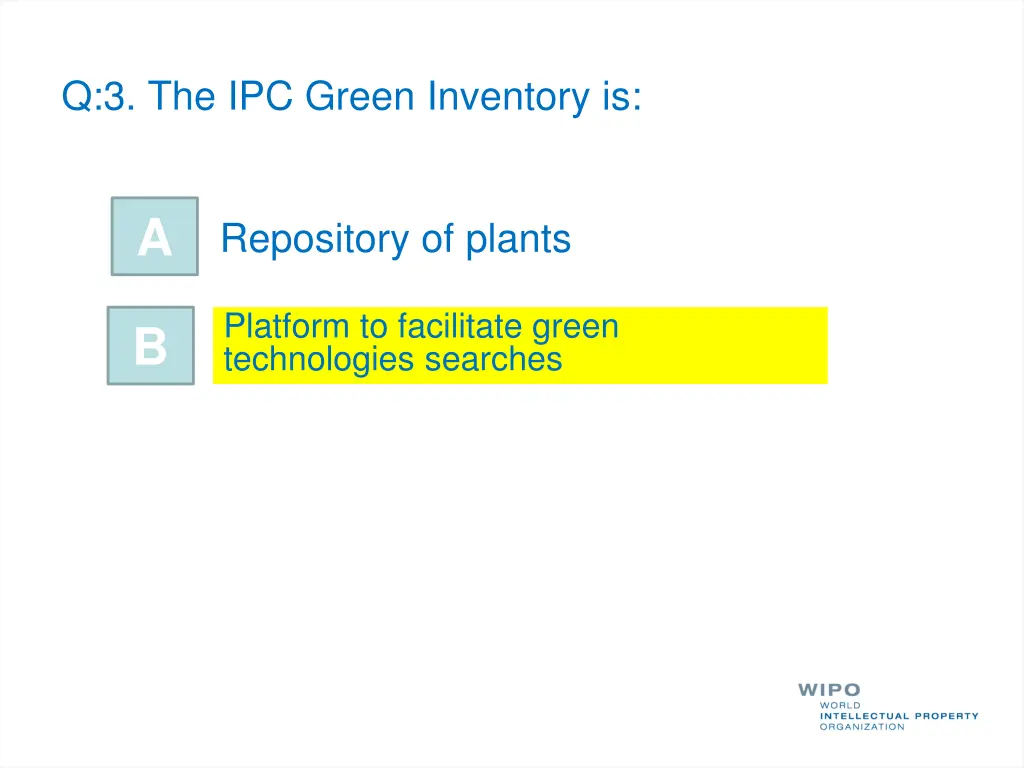 q 3 the ipc green inventory is 1